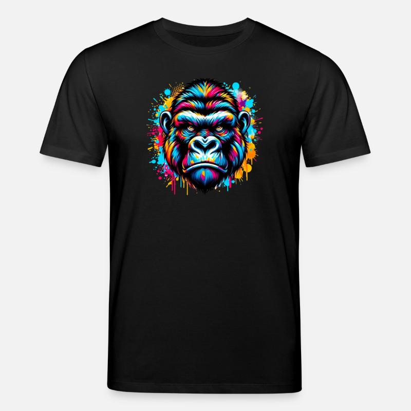Gorille - T-shirt bio CREATOR Stanley/Stella Unisexe - noir