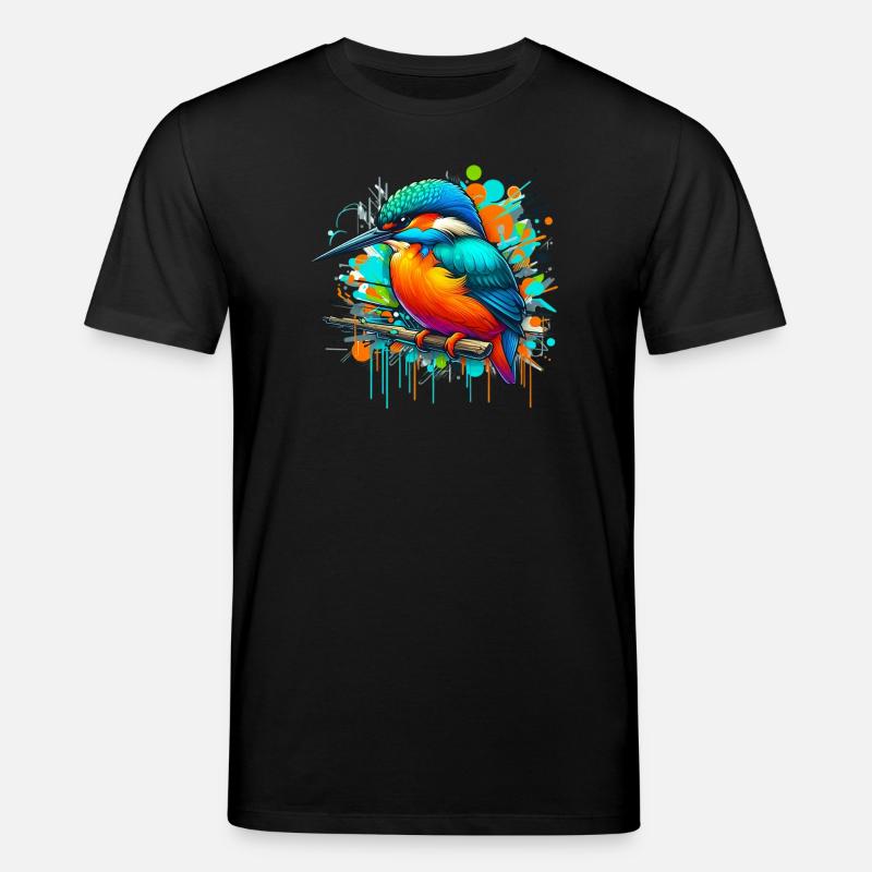 Eisvogel - Stanley/Stella Unisex Bio-T-Shirt CREATOR  - Schwarz