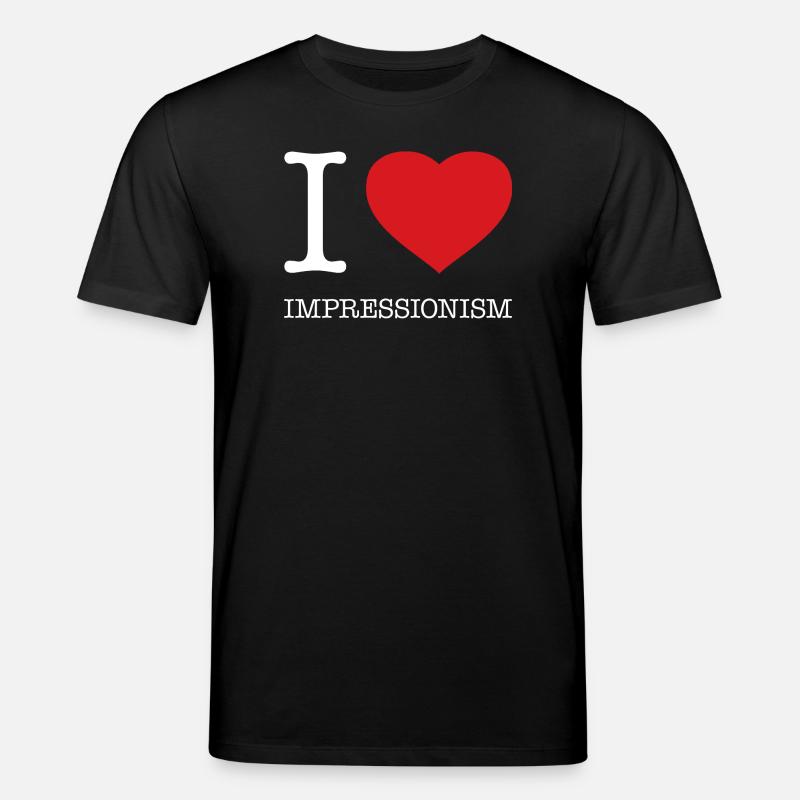 I LOVE IMPRESSIONISM Impressionismus - Stanley/Stella Unisex Bio-T-Shirt CREATOR  - Schwarz