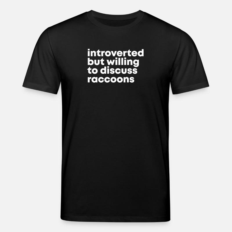 Waschbär - Stanley/Stella Unisex Bio-T-Shirt CREATOR  - Schwarz