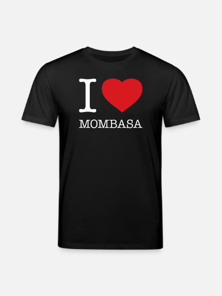 I LOVE MOMBASA - Stanley/Stella CREATOR Unisex Organic T-Shirt - black