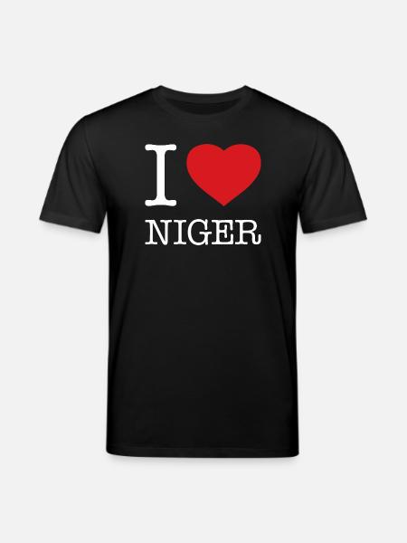 J’ADORE LE NIGER - T-shirt bio CREATOR Stanley/Stella Unisexe - noir
