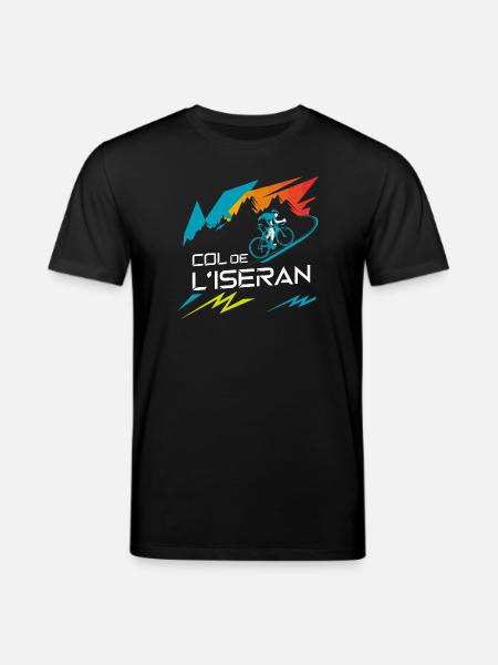 Col de l’Iseran Cycling Art - Stanley/Stella CREATOR Unisex Organic T-Shirt - black
