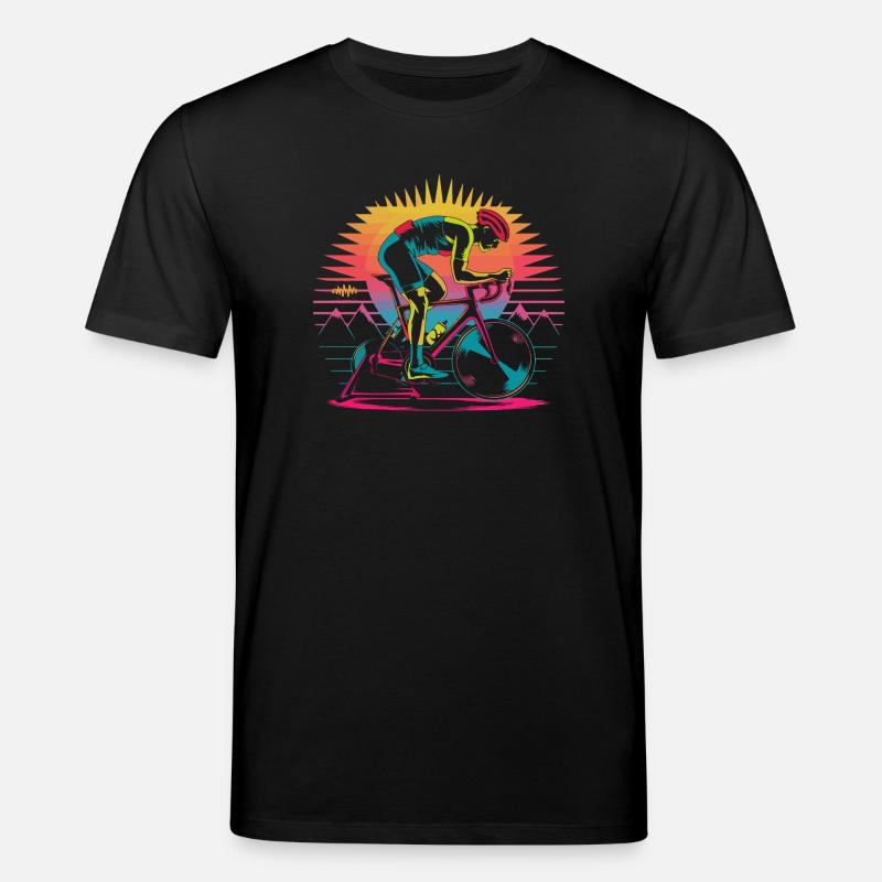 Retro Cyclist Turbo Trainer - Stanley/Stella Unisex Bio-T-Shirt CREATOR - Schwarz