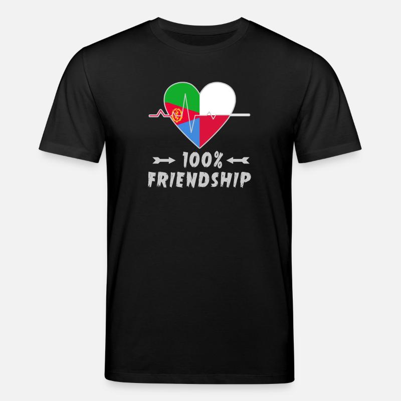 Eritrea und Polen 100% Freundschaft - Stanley/Stella Unisex Bio-T-Shirt CREATOR  - Schwarz