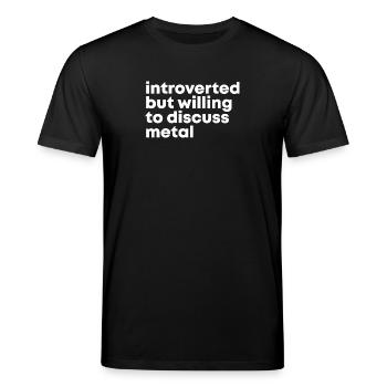 Metall - Stanley/Stella Unisex Bio-T-Shirt CREATOR  - Schwarz - Vorne - Alina (178cm) & Michal (187cm)