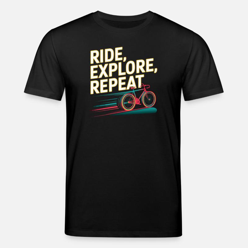 Ride Explore Repeat - T-shirt bio CREATOR Stanley/Stella Unisexe - noir