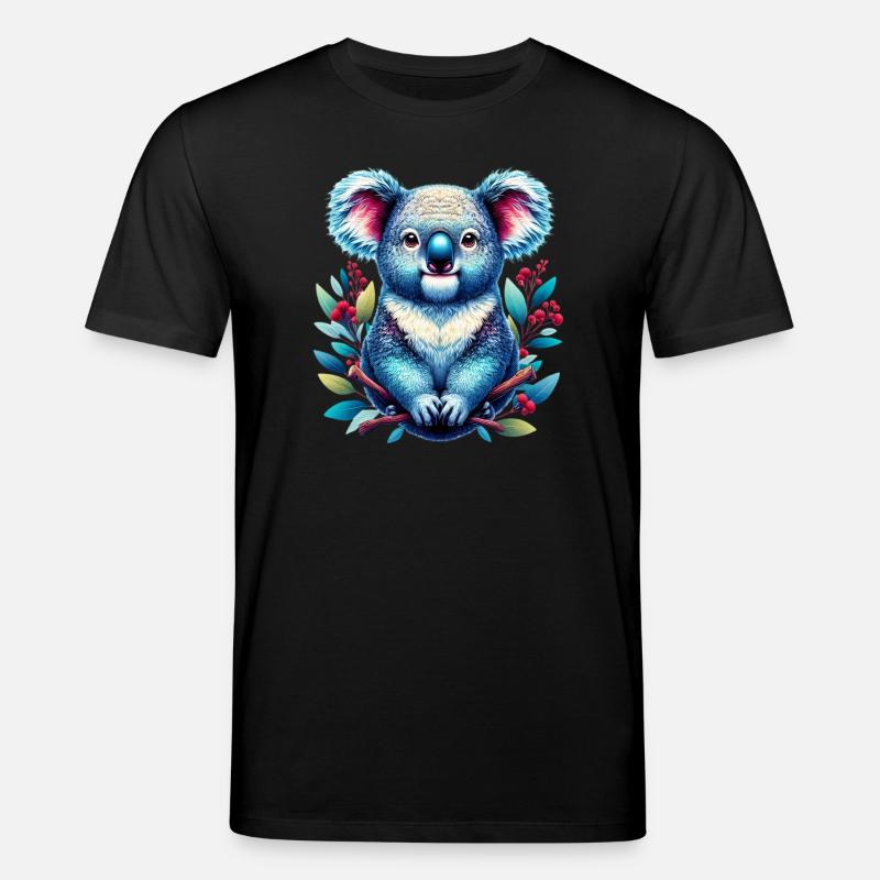 Koala - Stanley/Stella Unisex Bio-T-Shirt CREATOR  - Schwarz