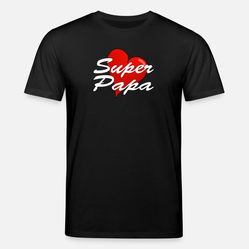 SUPER PAPA - Stanley/Stella Unisex Bio-T-Shirt CREATOR  - Schwarz