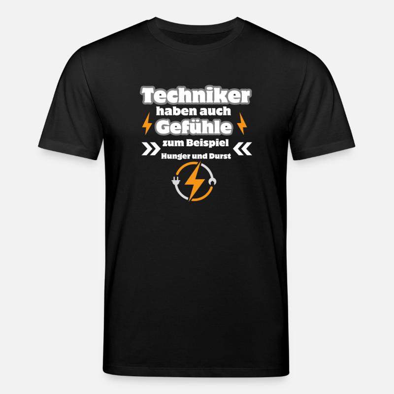 Techniker Gefühle - Stanley/Stella Unisex Bio-T-Shirt CREATOR  - Schwarz