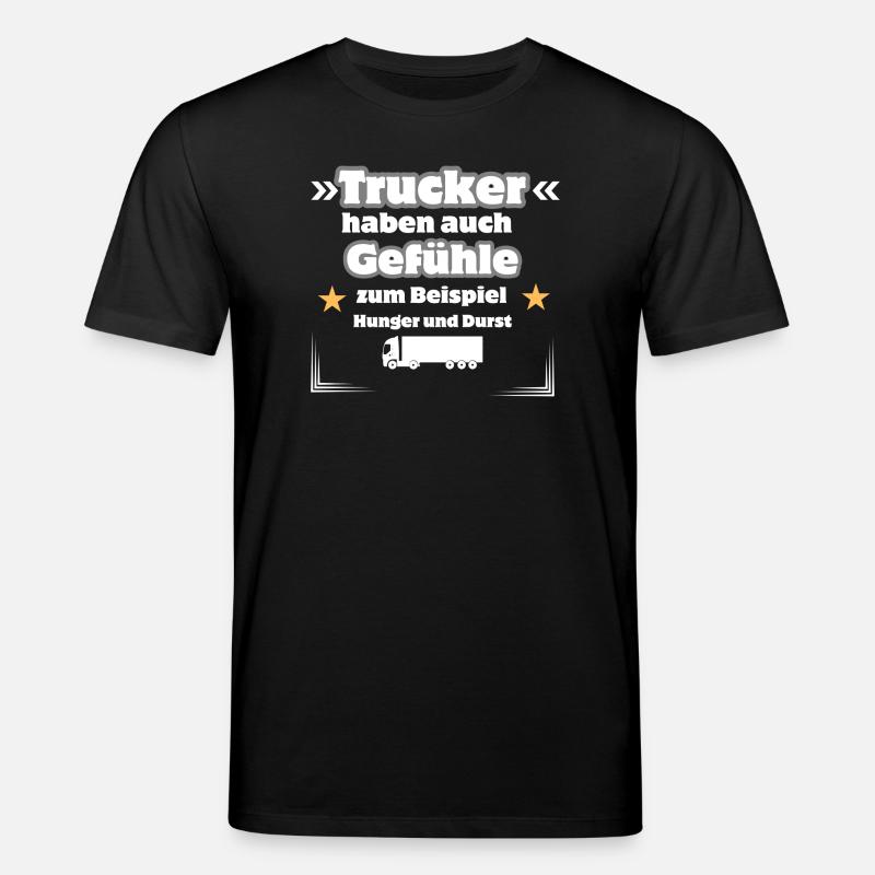 Trucker Gefühle - Stanley/Stella Unisex Bio-T-Shirt CREATOR  - Schwarz