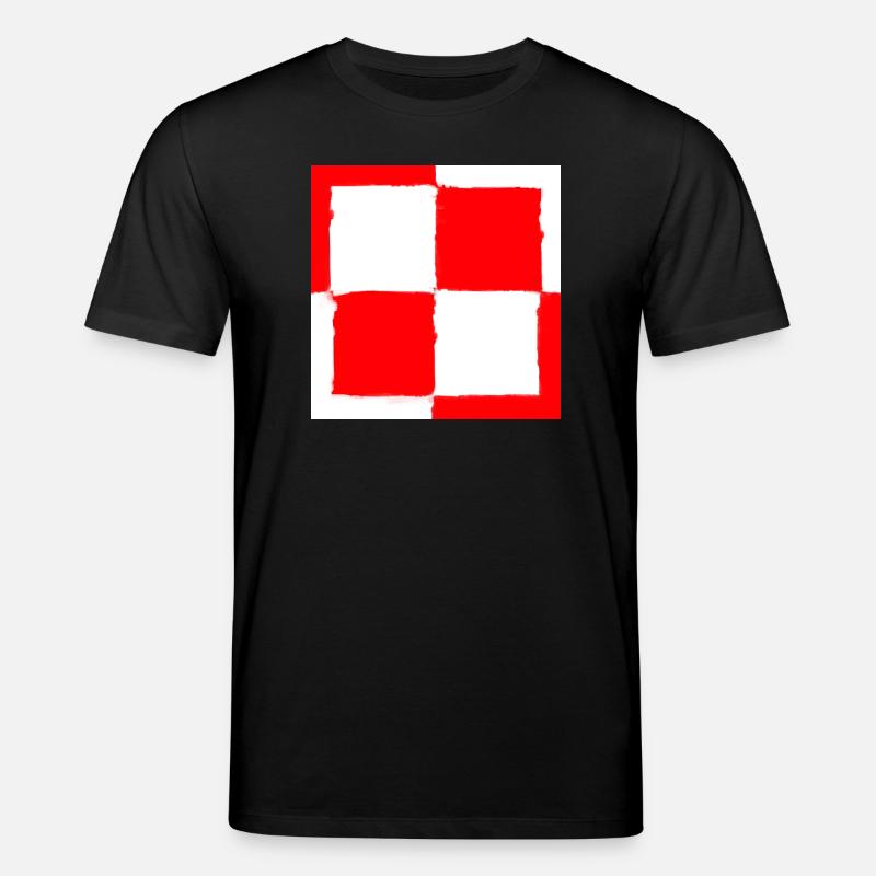 Schachbrettsymbol des polnischen Polens - Stanley/Stella Unisex Bio-T-Shirt CREATOR  - Schwarz