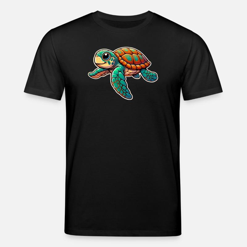 Schildkröte - Stanley/Stella Unisex Bio-T-Shirt CREATOR  - Schwarz