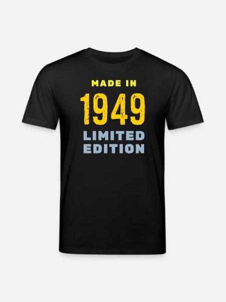1949 - Stanley/Stella CREATOR Unisex Organic T-Shirt - black