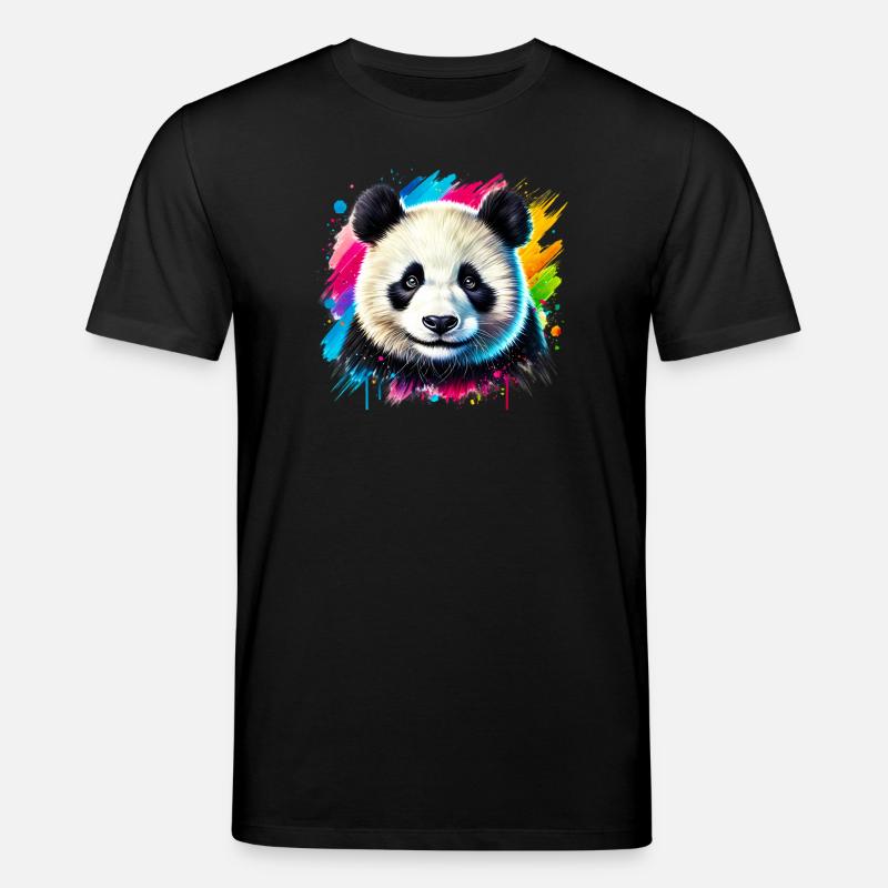 Panda - T-shirt bio CREATOR Stanley/Stella Unisexe - noir