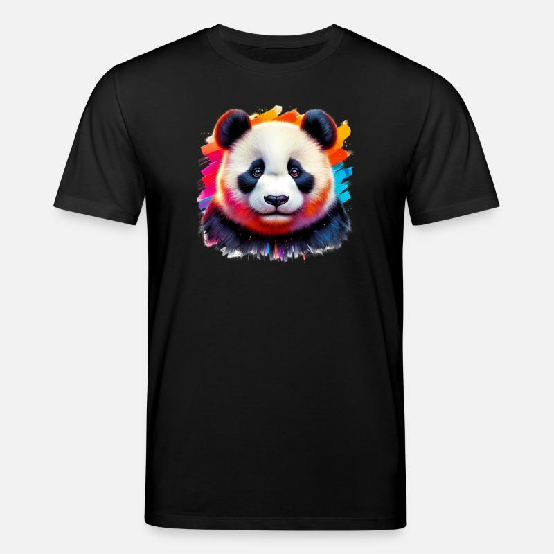 Panda - Stanley/Stella Unisex Bio-T-Shirt CREATOR - Schwarz