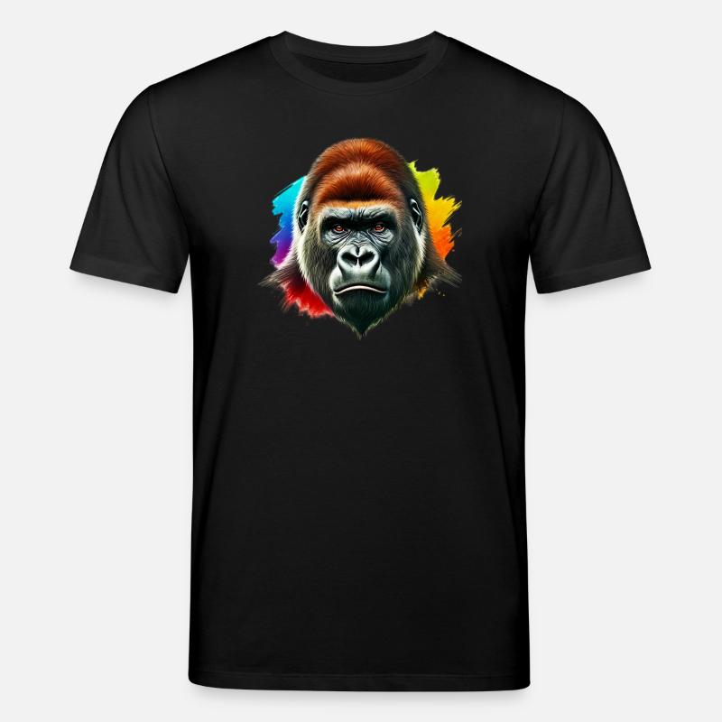 Gorilla - Stanley/Stella Unisex Bio-T-Shirt CREATOR  - Schwarz