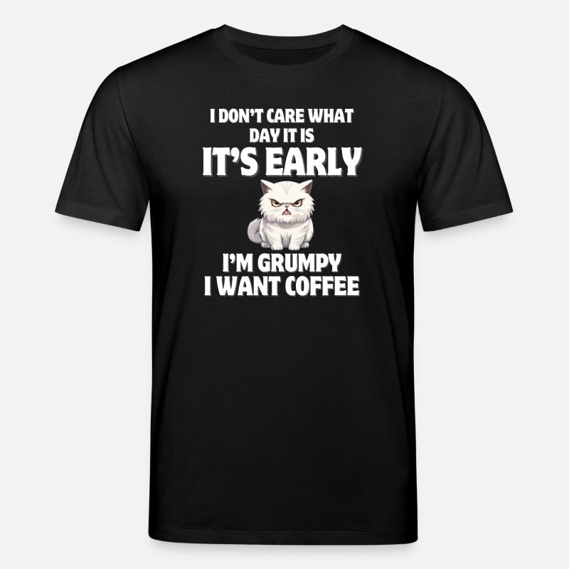 Morgenschritte, Kaffee, Kaffee - Stanley/Stella Unisex Bio-T-Shirt CREATOR  - Schwarz