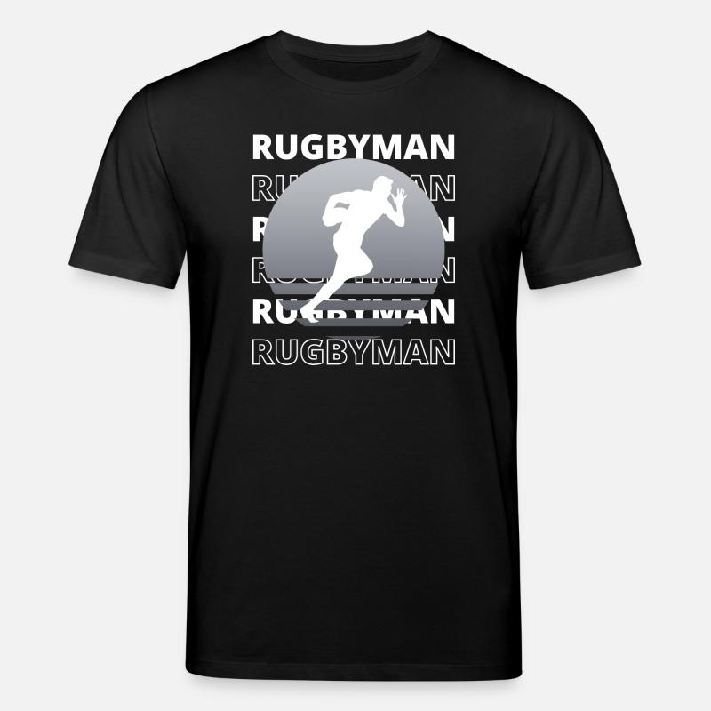Rugbyman, sportif et dynamique - T-shirt bio CREATOR Stanley/Stella Unisexe - noir