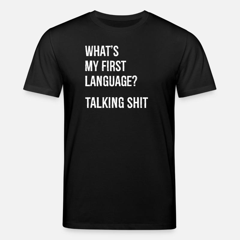 what's my first language talking - T-shirt bio CREATOR Stanley/Stella Unisexe - noir
