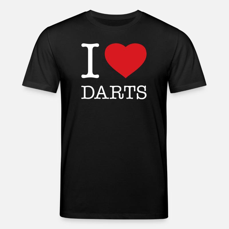 I LOVE DARTS - Stanley/Stella Unisex Bio-T-Shirt CREATOR  - Schwarz
