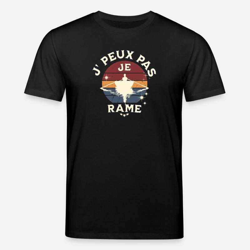 J peux pas, je rame. - T-shirt bio CREATOR Stanley/Stella Unisexe - noir