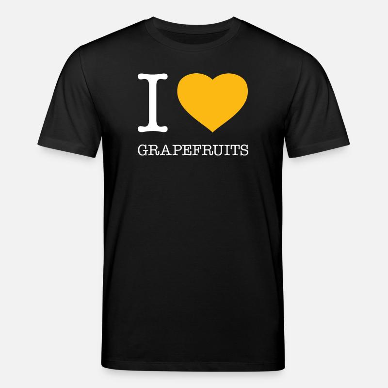 I LOVE GRAPEFRUITS - Stanley/Stella Unisex Bio-T-Shirt CREATOR - Schwarz