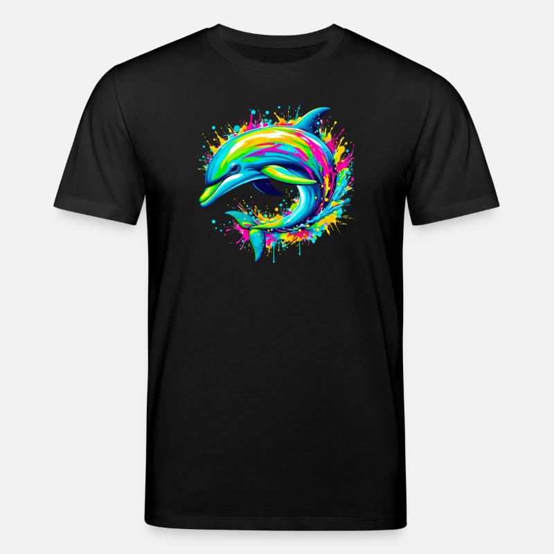Delfin - Stanley/Stella Unisex Bio-T-Shirt CREATOR  - Schwarz