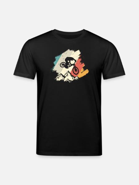 Vivid Mountain Jump Cycling - Stanley/Stella CREATOR Unisex Organic T-Shirt - black