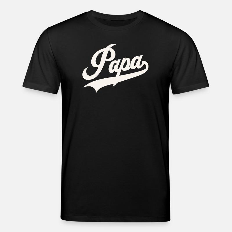 Classic Papa Script - Stanley/Stella CREATOR Unisex Organic T-Shirt - black