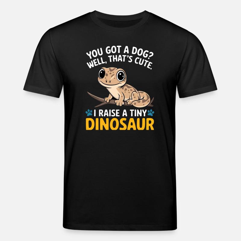 Funny Tiny Dinosaur Lizard - Stanley/Stella CREATOR Unisex Organic T-Shirt - black