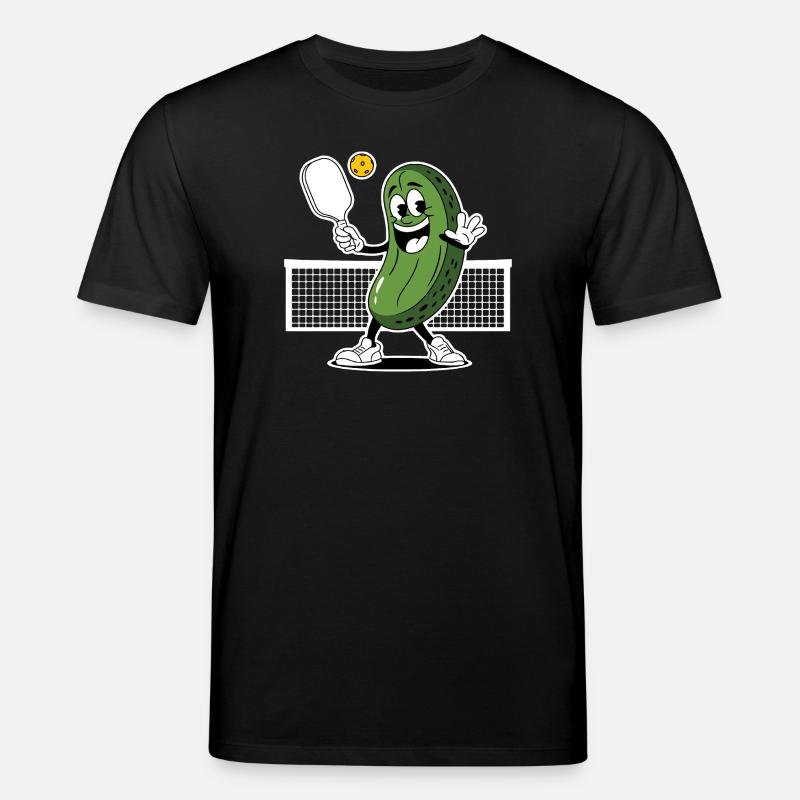 Dill mit Pickleball-Spieler - Stanley/Stella Unisex Bio-T-Shirt CREATOR  - Schwarz