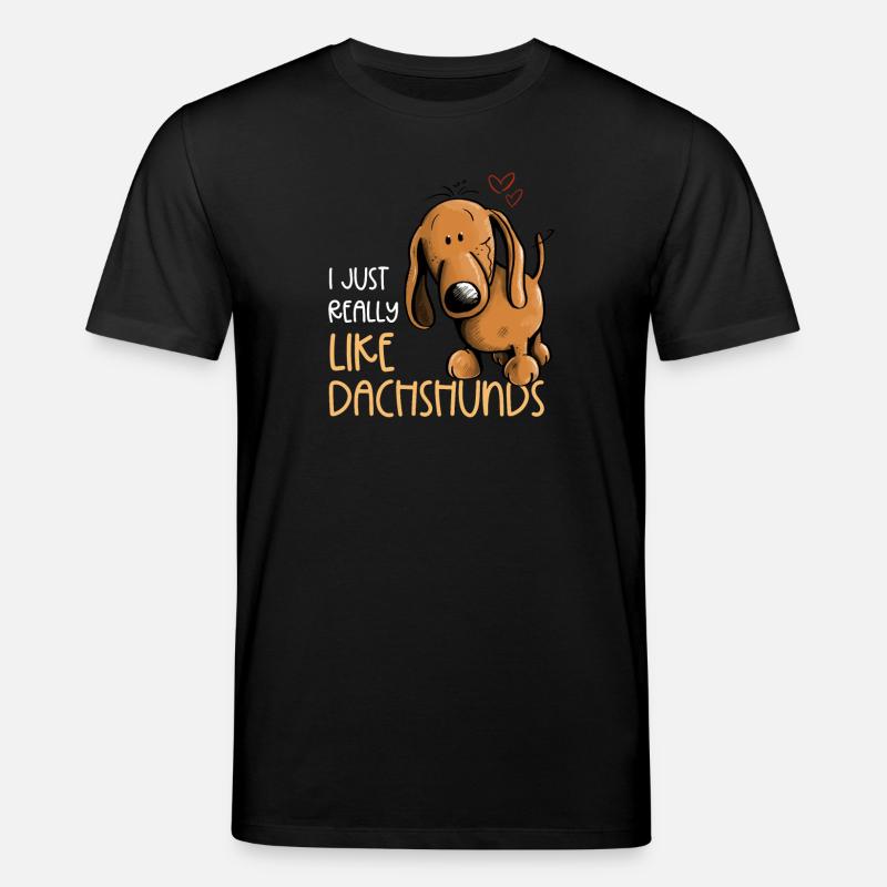 J’aime vraiment les teckels teckels - T-shirt bio CREATOR Stanley/Stella Unisexe - noir