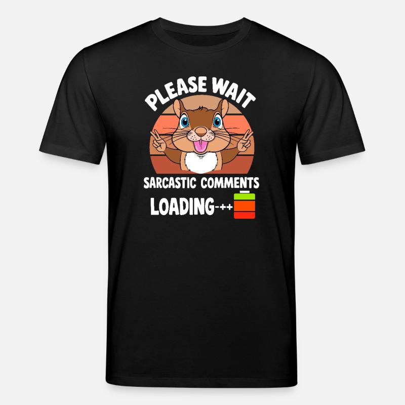 Lustige Eichhörnchen - Stanley/Stella Unisex Bio-T-Shirt CREATOR  - Schwarz