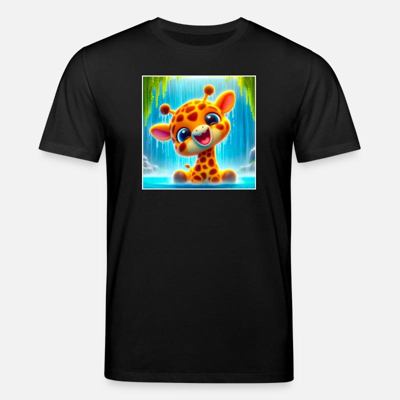 Giraffe - Stanley/Stella Unisex Bio-T-Shirt CREATOR  - Schwarz