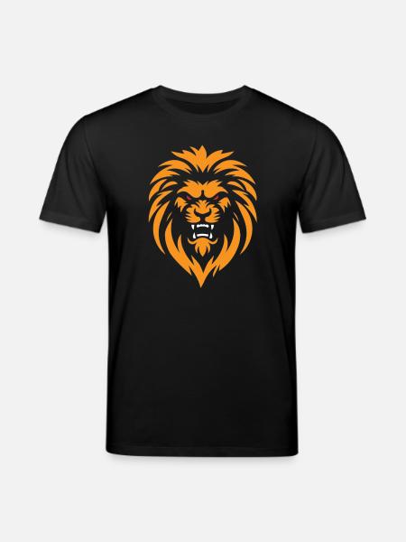Wütender Löwe - Stanley/Stella Unisex Bio-T-Shirt CREATOR - Schwarz