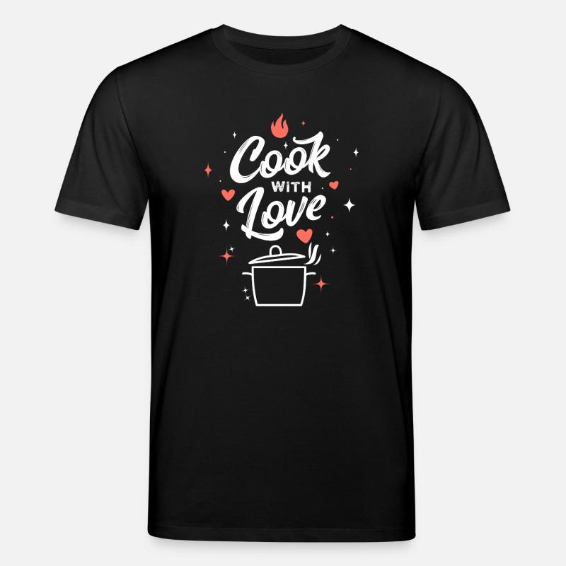 Kochen mit Liebe - Stanley/Stella Unisex Bio-T-Shirt CREATOR  - Schwarz