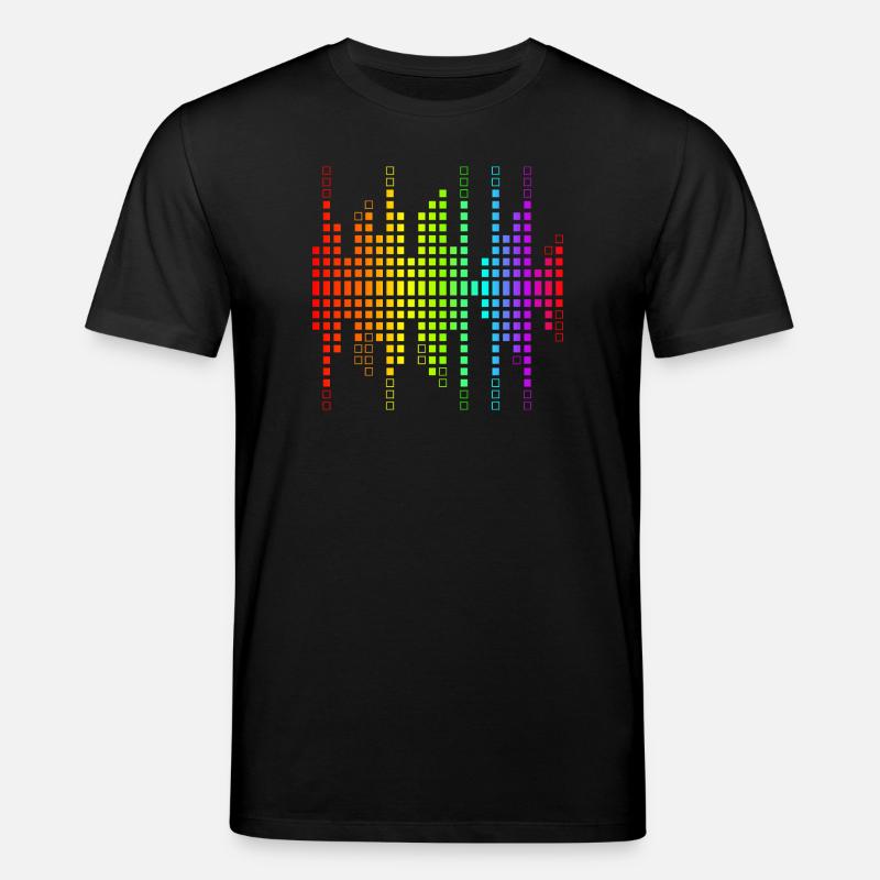 Vibrant Equalizer Sound Wave Pattern - Stanley/Stella CREATOR Unisex Organic T-Shirt - black