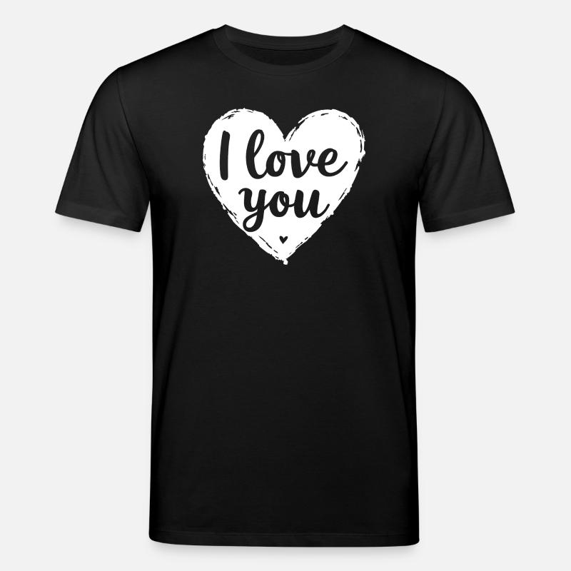 Ich liebe dich, Weiß - Stanley/Stella Unisex Bio-T-Shirt CREATOR  - Schwarz