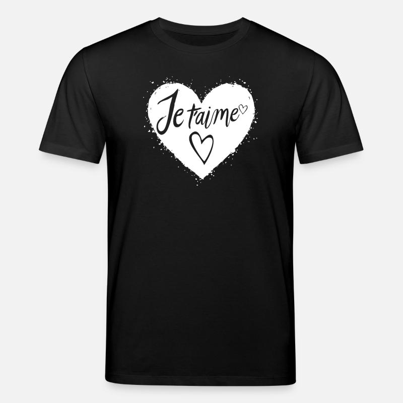 Je t'aime - T-shirt bio CREATOR Stanley/Stella Unisexe - noir
