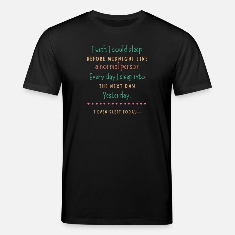 Mitternachtsschlafwunsch - Stanley/Stella Unisex Bio-T-Shirt CREATOR - Schwarz