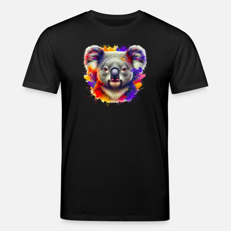 Koala - Stanley/Stella Unisex Bio-T-Shirt CREATOR  - Schwarz