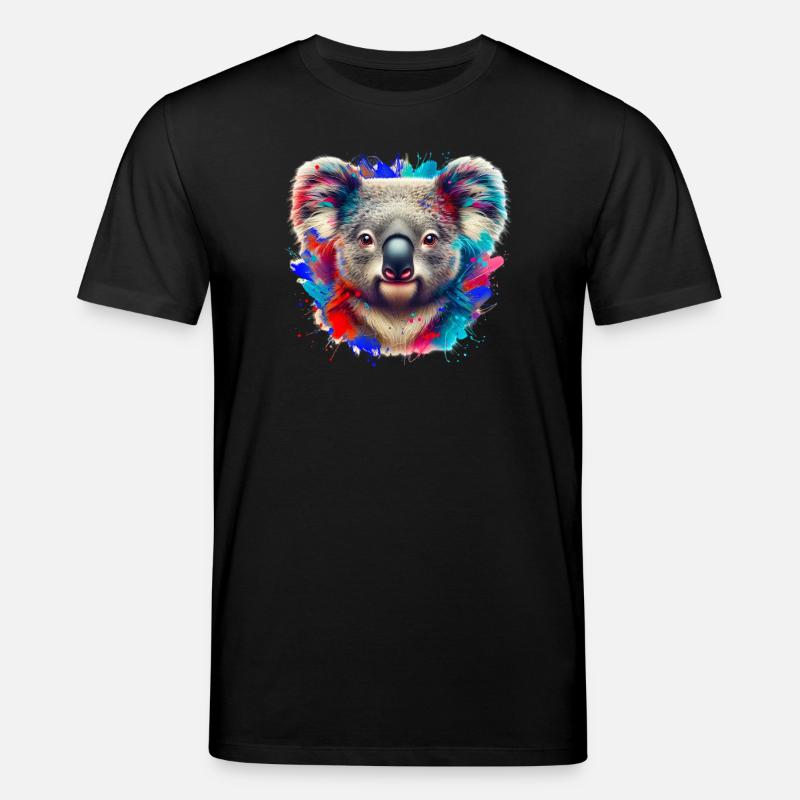 Koala - Stanley/Stella Unisex Bio-T-Shirt CREATOR  - Schwarz