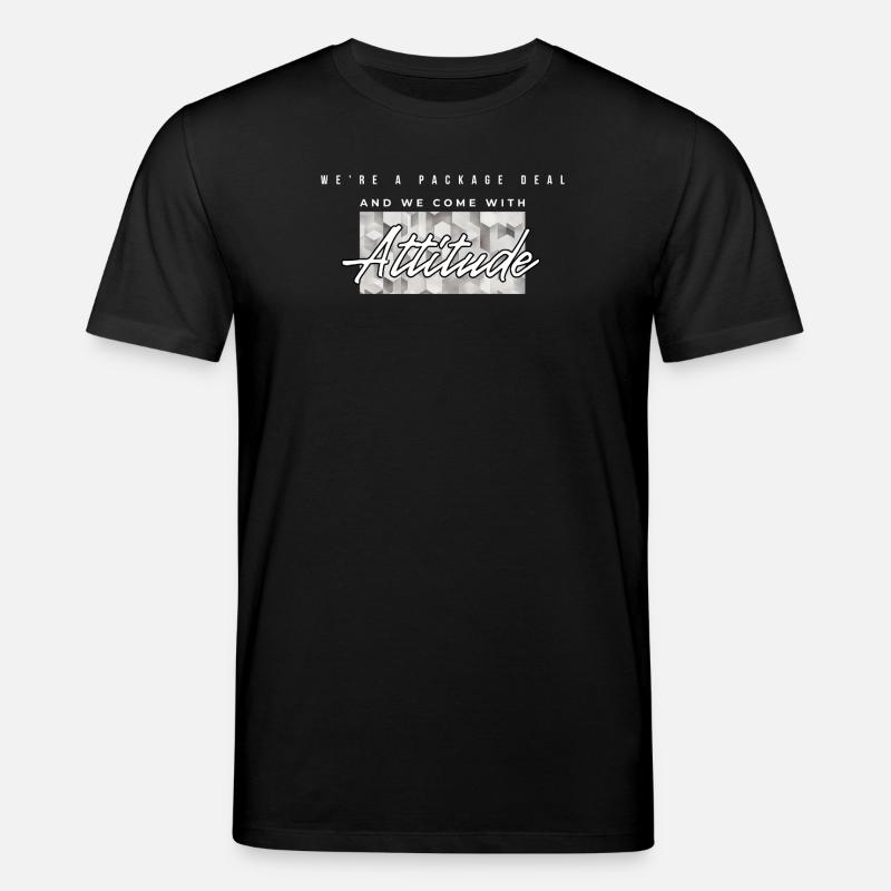 Attitude Geometric Logo Tee - Stanley/Stella Unisex Bio-T-Shirt CREATOR - Schwarz