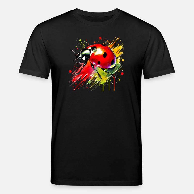 Marienkäfer - Stanley/Stella Unisex Bio-T-Shirt CREATOR  - Schwarz