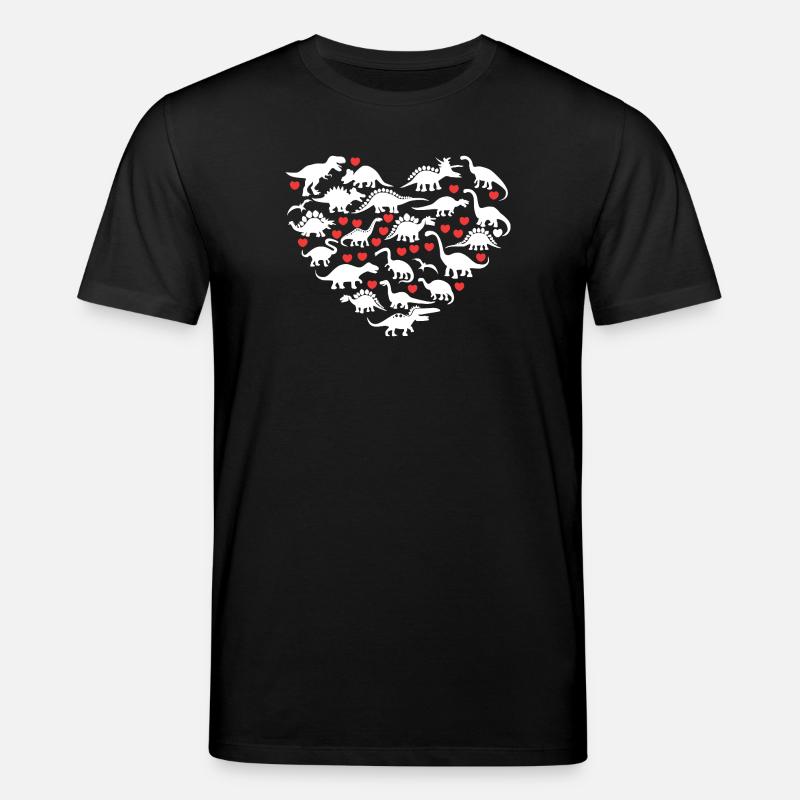 Ich liebe Dinosaurier - Stanley/Stella Unisex Bio-T-Shirt CREATOR  - Schwarz