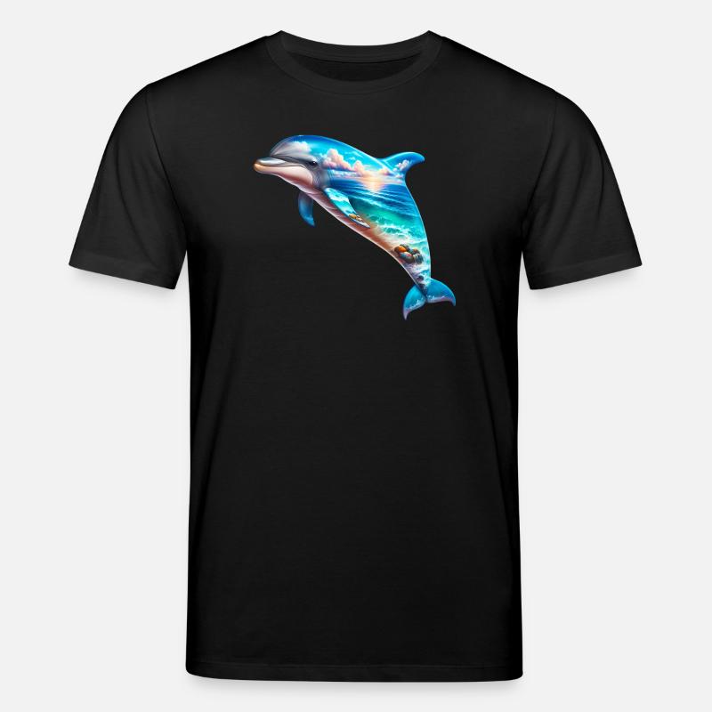 Delfin - Stanley/Stella Unisex Bio-T-Shirt CREATOR  - Schwarz