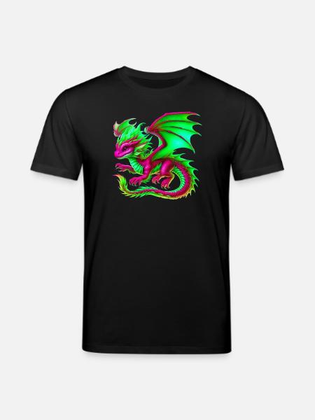 Drache - Stanley/Stella Unisex Bio-T-Shirt CREATOR - Schwarz