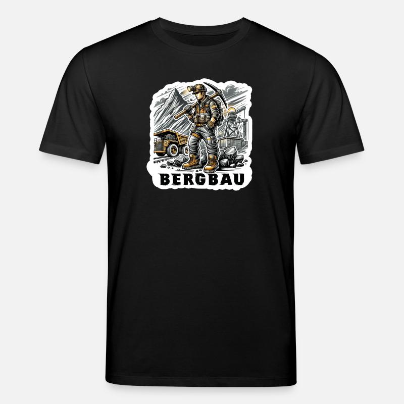 Travail acharné dans l’exploitation minière - T-shirt bio CREATOR Stanley/Stella Unisexe - noir