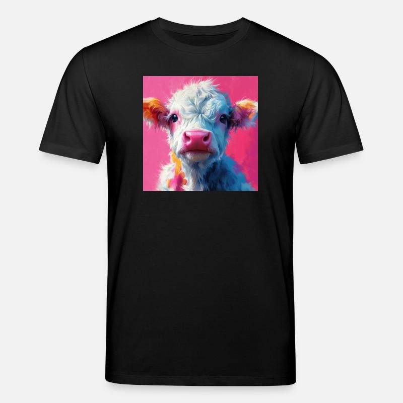 Pink Cow - Stanley/Stella Unisex Bio-T-Shirt CREATOR  - Schwarz